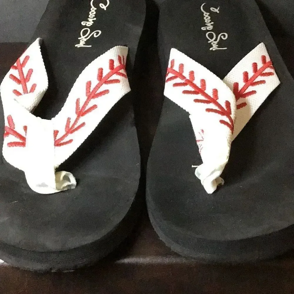 Flip-flops by Cocomo Soul Measures 9 1/2 inches shorter tail making it size 4 1/